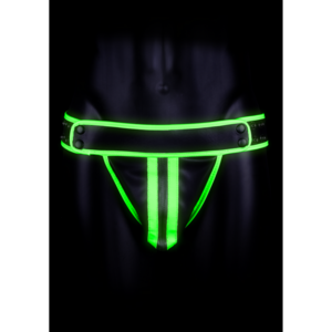 Gestreepte Jockstrap - Glow in the Dark - S/M