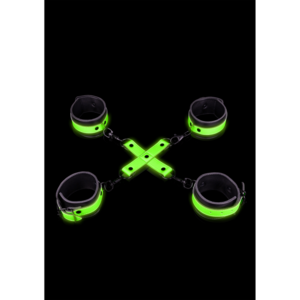 Hand- en enkelboeien met hogtie - Glow in the Dark
