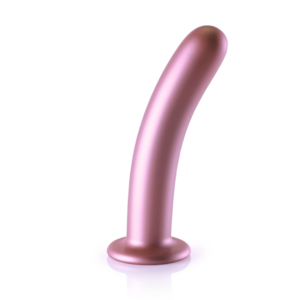 Zachte Silicone G-Spot Dildo - 7'' / 17 cm - Roségoud