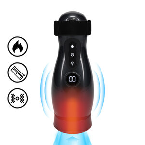 Virtuo - Zuig- en Vibratie Masturbator Pomp met Telefoonbevestiging - Gun Metal