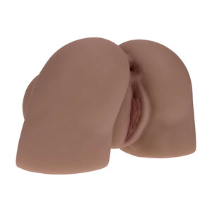 Bodyforms - Kaya Bloom - Dubbele Ingang Vibrerende Masturbator - 2,4 kg / 5,4 lbs - Bruin
