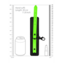 Dijbanden met riem en handboeien - Glow in the Dark - L/XL