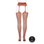 Fishnet and Lace Garterbelt Stockings - Queen Size