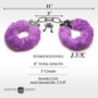 Cuffed in Fur - Furry Handcuffs - Purple