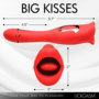 Kiss and Tell Pro - Dual-Ended Kissing Vibrator - Red