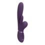 Kura - Thrusting G-Spot Vibrator with Flapping Tongue and Pulse Wave Stimulator - Purple