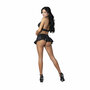 Seraphina - Halter Top met Rok en G-String - L/X - Zwart