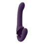 Satu - Pulse-Wave en Vibrerende Strapless Strapon - Paars