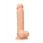 Siliconen Dildo met Ballen - 9 / 23 cm