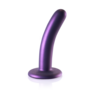Zachte Silikon G-Spot Dildo - 5'' / 12 cm - Metallic Paars