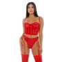 Sheer Intimacy - Mesh Bustier Set - S