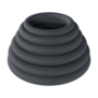 Classic Silicone Cockring Set van 6 - Zwart