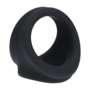Arnés de Silicona para Pene y Testículos - Negro