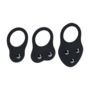 Siliconen Trainings Cockring Set van 3 - S/M/L - Zwart