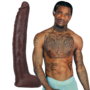 Damion Dayski - Realistic ULTRASKYN Dildo - 12 / 30 cm - Chocolade
