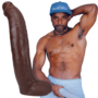 Brickzilla - Realistische ULTRASKYN Dildo - 13 / 33 cm - Chocolade