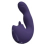 Yumi - Triple Motor G-Spot Vingerbeweging Vibrator en Flickerende Tong Stimulator - Paars