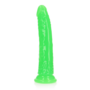 Slank Realistisch Dildo met Zuignap - Glow in the Dark - 8'' / 20 cm