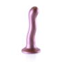 Ultra Zachte Silicone Curvy G-Spot Dildo - 7'' / 17 cm - Roségoud