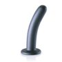 Zachte Silicone G-Spot Dildo - 6'' / 14,5 cm - Gunmetal