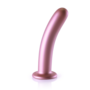 Zachte Silicone G-Spot Dildo - 7'' / 17 cm - Roségoud