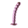 Beaded Silicone G-Spot Dildo - 8'' / 20,5 cm - Rosé Goud