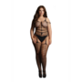 Gescheurde Suspender Bodystocking - Plus Size