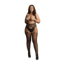 Suspender Leopard Panty's - Plus Size