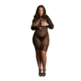 Langemouw Fishnet Jurk - Plus Size