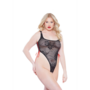 Kantloze Hoge Cut Teddy - Plus Size