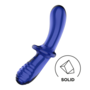 Dubbele Crystal - Glazen Dildo - Lichtblauw