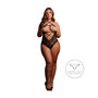 Olympia - Crotchless Body - Queen Size - Black