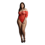 Presents Rhinestone Off Shoulder Bodysuit - Plus Size