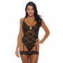 Your Lace or Mine - Teddy met Suspender Straps - XL