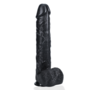 Extra Large Straight met Ballen 15 / 38 cm - Zwart