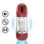 SonicPull - Suction and Vibration Masturbator Pump - Multimedia Enhanced - Metallic Red