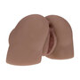 Bodyforms - Kaya Bloom - Dubbele Ingang Vibrerende Masturbator - 2,4 kg / 5,4 lbs - Bruin