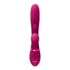 Kura - Thrusting G-Spot Vibrator with Flapping Tongue and Pulse Wave Stimulator - Pink_