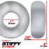Stiffy - 2-pack No-Roll Cockrings - Helder IJs_