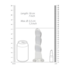 Niet-realistische dildo met zuignap - 7 / 17 cm_