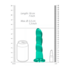 Niet-realistische dildo met zuignap - 7 / 17 cm_
