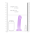 Niet-realistische dildo met zuignap - 7 / 17 cm_