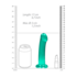 Niet-realistische dildo met zuignap - 7 / 17 cm_