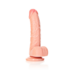 Gebogen Realistische Dildo met Ballen en Zuignap - 6 / 15,5 cm_
