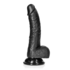Gebogen Realistische Dildo met Ballen en Zuignap - 7 / 18 cm_