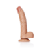 Gebogen Realistische Dildo met Ballen en Zuignap - 8 / 20,5 cm_