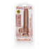 Rechtdoor Realistische Dildo met Ballen en Zuignap - 7 / 18 cm_