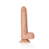 Rechtdoor Realistische Dildo met Ballen en Zuignap - 7 / 18 cm_