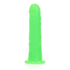 Slanke Realistische Dildo met Zuignap - Glow in the Dark - 6'' / 15,5 cm_