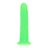 Slank Realistisch Dildo met Zuignap - Glow in the Dark - 7'' / 18 cm_